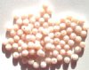 100 6mm Satin Light Pink Round Glass Beads